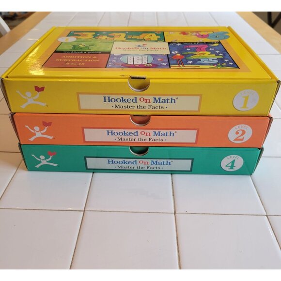 Hooked on Math Kits Cassette Tapes 1 2 4 Addition Subtraction Division Home Scho - Picture 2 of 12